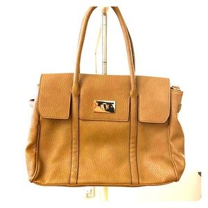 JUSTFAB TAN SHOULDER BAG